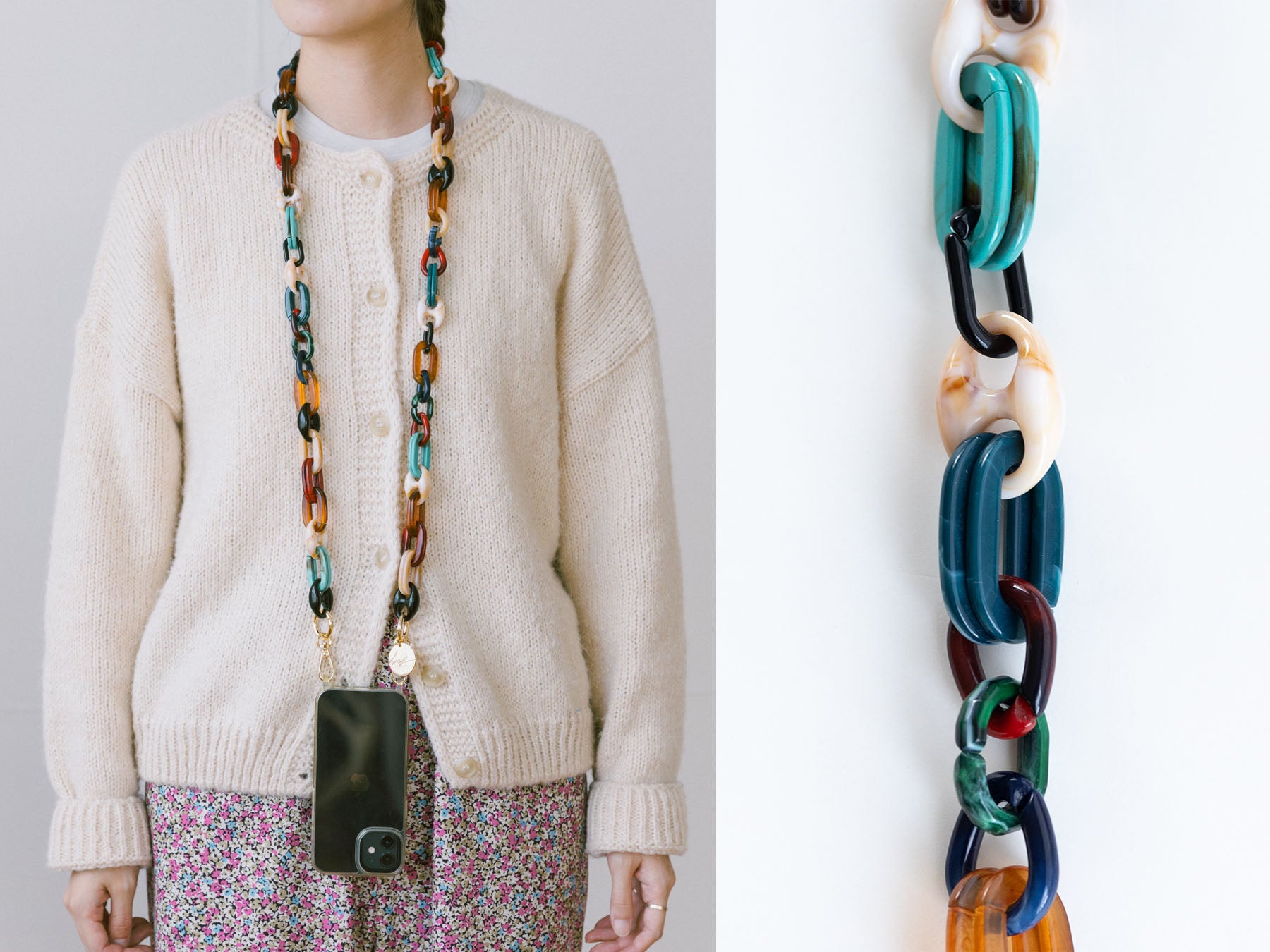 La Coque Francaise チェーンモバイルストラップ（120cm