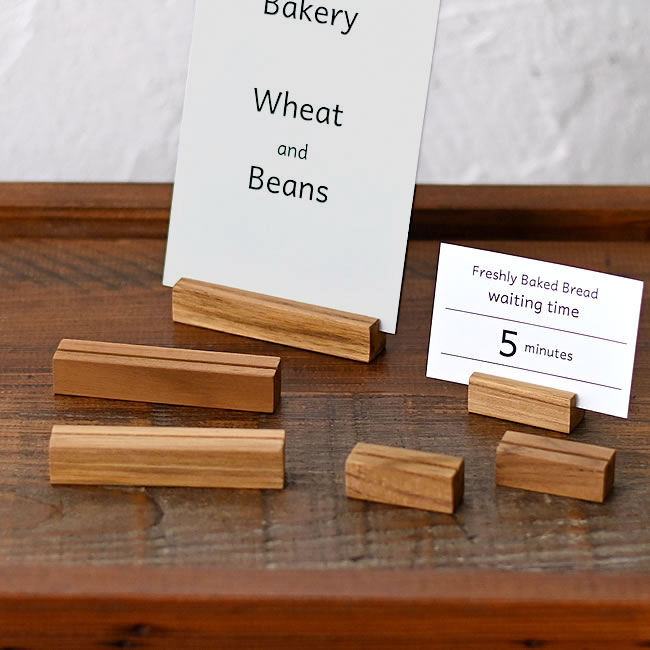 WOOD カードスタンド 3個セット | ゼネラルストア オルネ