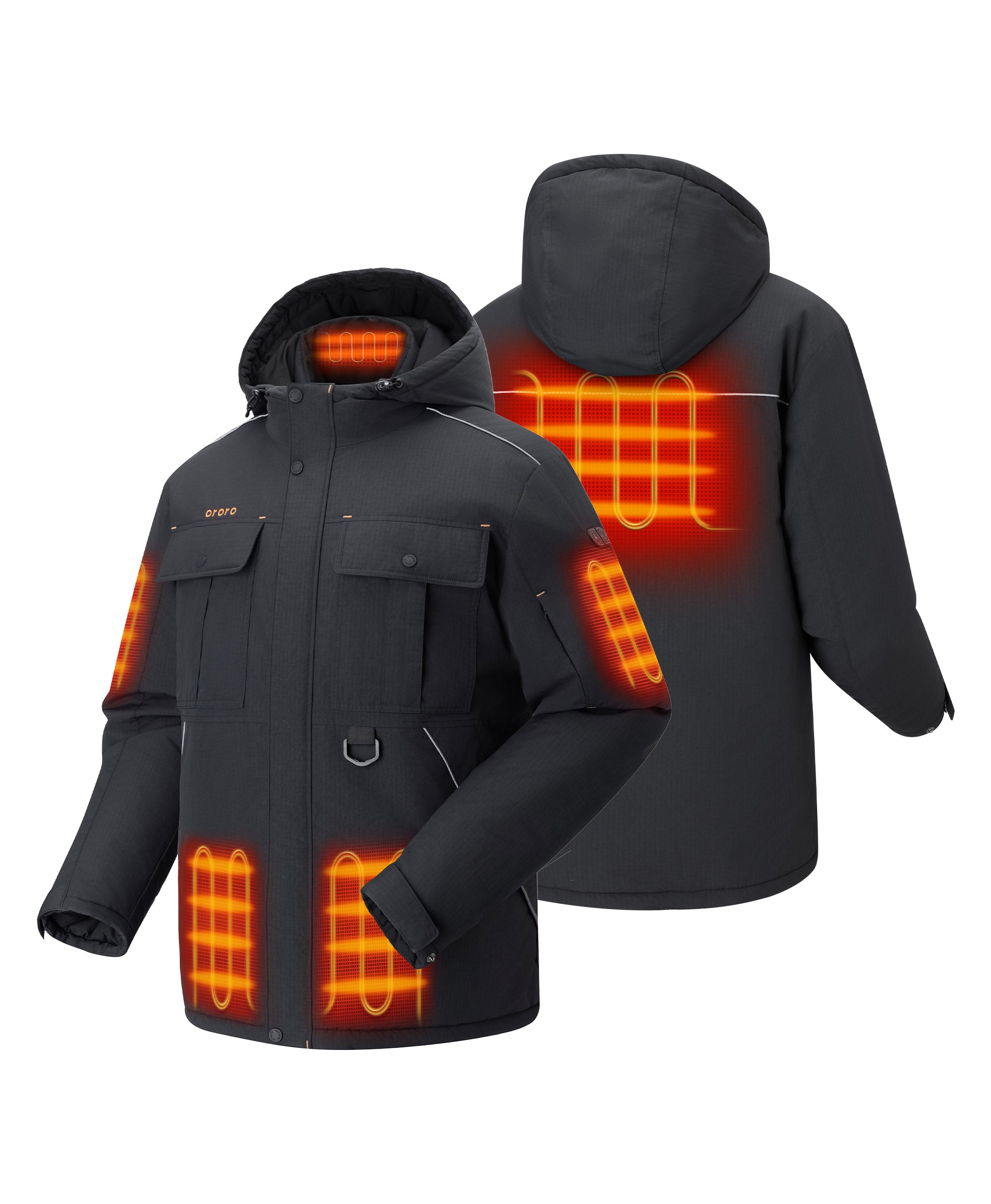 SureWarm® 6-Zone Dual-Control Dual-Source Heated Jacket | ororo®