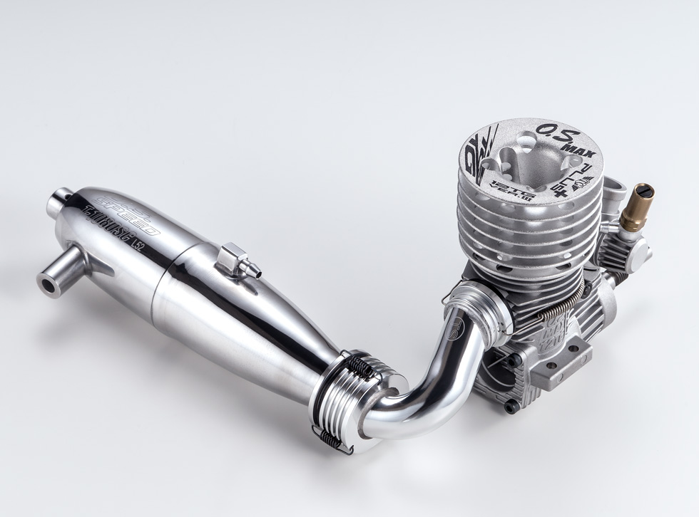 OS MAX 12 TG エンジン マフラー付き OS MAX 12 TG エンジン マフラー