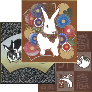 干支色紙 2023年 卯（う）ウサギ：兎 | 伊勢型紙専門店おおすぎ（株式