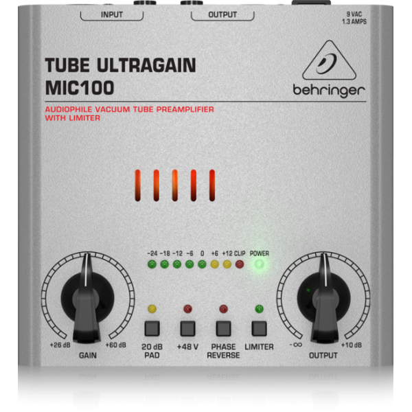 BEHRINGER(ベリンガー)/マイクプリアンプ/MIC100 TUBE ULTRAGAIN