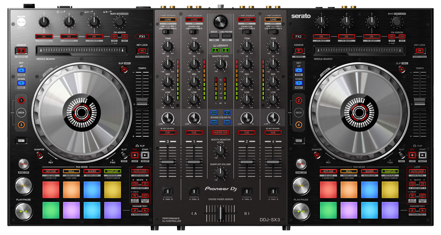 Pioneer DJの新機種「DDJ-SX3」が見た目以上にお祭り仕様だった