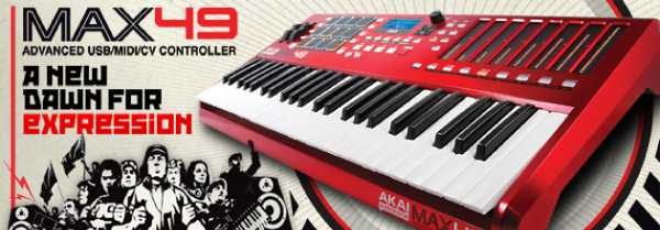 専用赤い61鍵MIDIキーボード Amazon | AKAI Professional MIDI