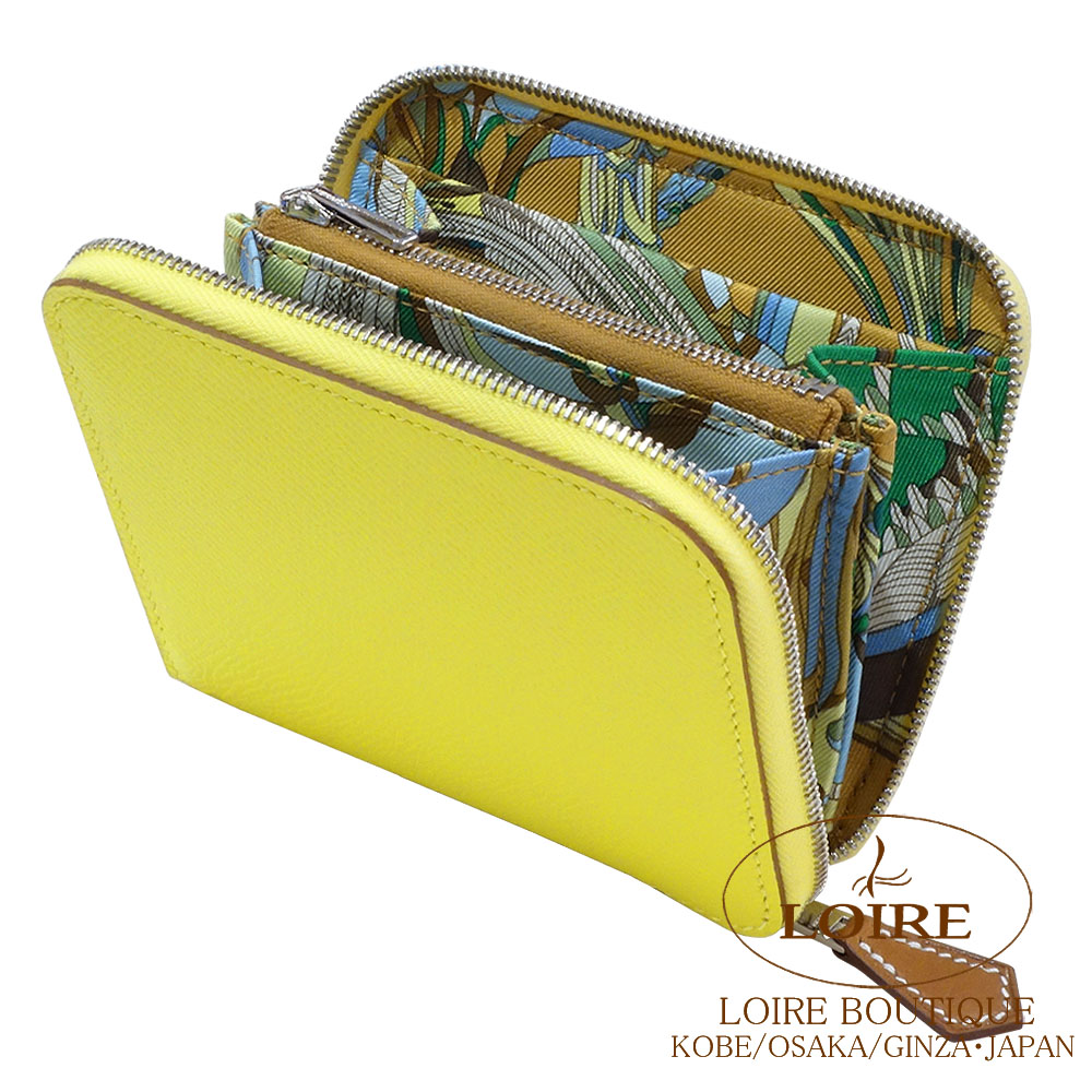 ❤︎mi-mi❤︎ HERMES エルメス　シルクイン セサミ エルメス<br>アザップ シルクイン コンパクト<br>ライム×セサミ<br