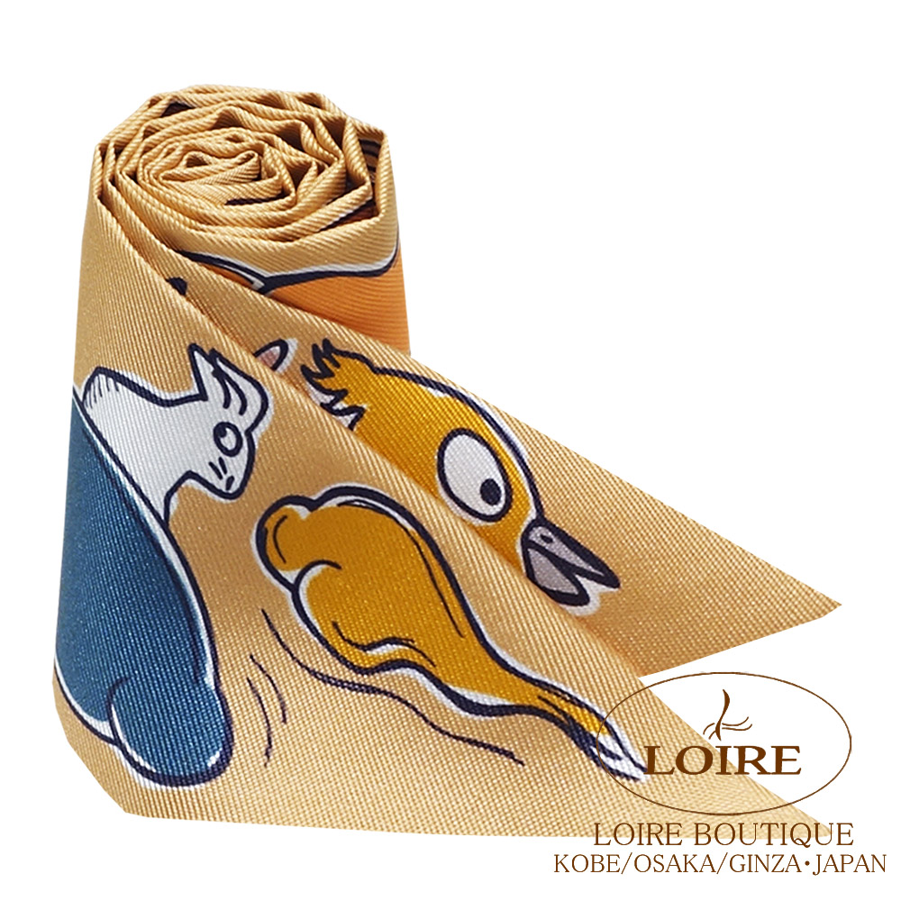 HERMÈS　ツイリー　千と一のうさぎ　2023 2023年 秋冬 HERMES エルメス スカーフ ツイリー 千と一のウサギ