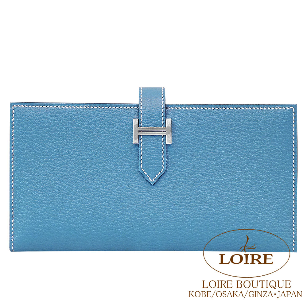 付属品完備】エルメス ベアンクラシック ブルーインディゴ R刻印