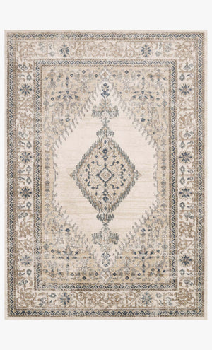 TEA-02 OATMEAL / IVORY | Loloi Rugs