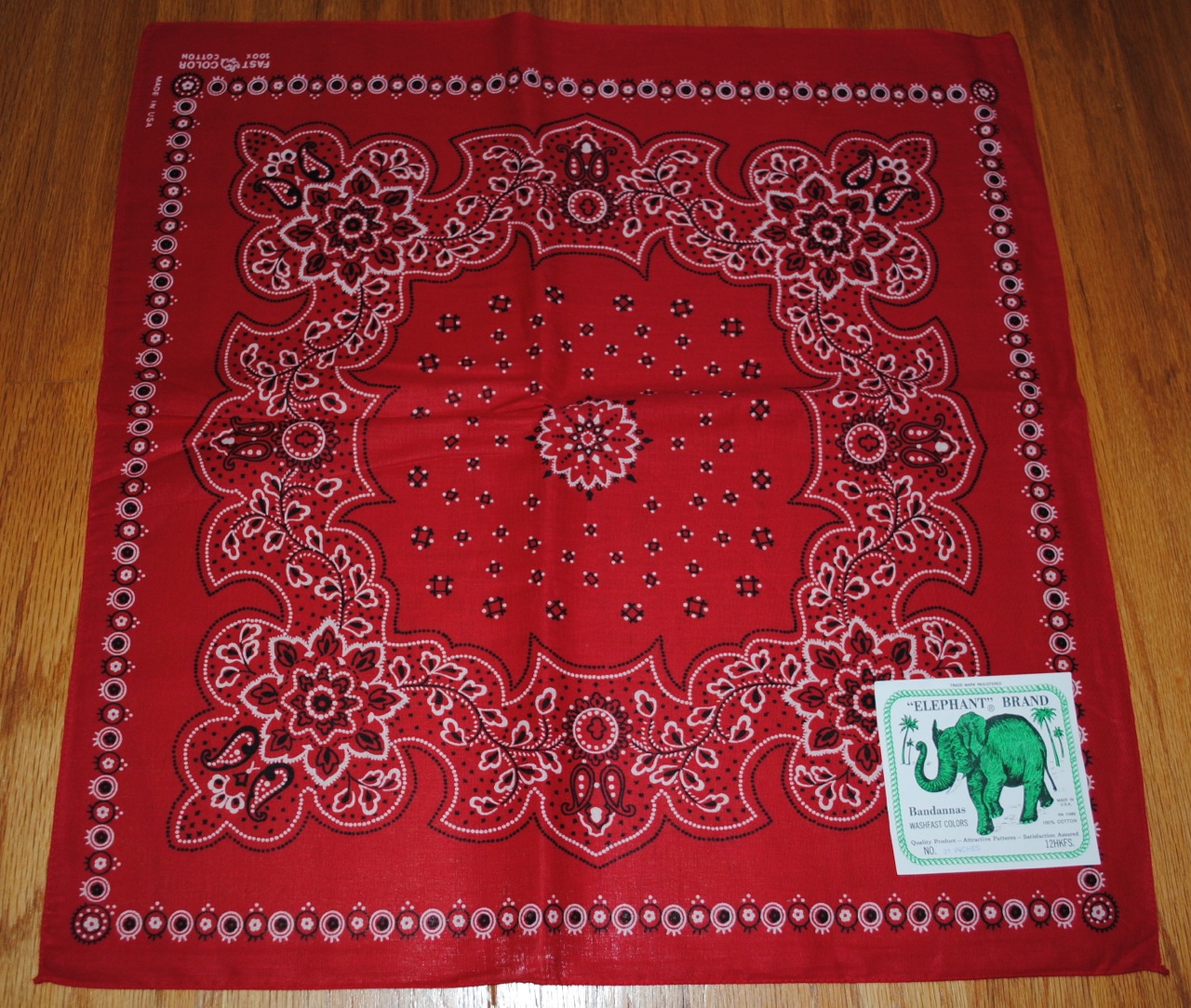 デッドストック エレファントブランド バンダナ 12枚組 | ロングホーン