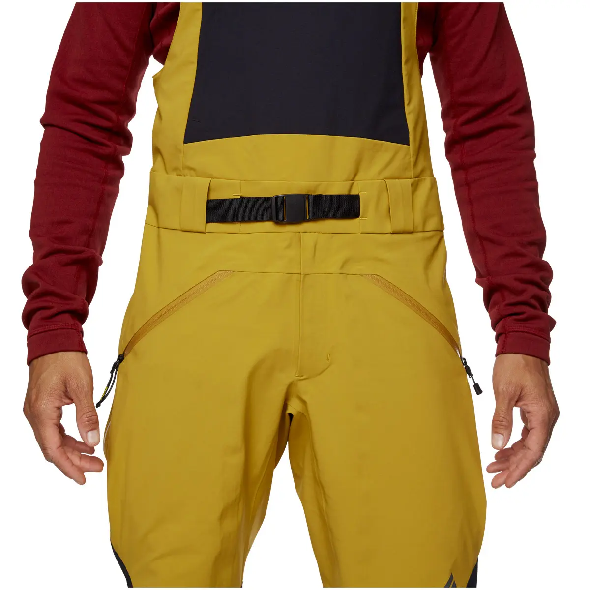 OUTLET】メンズ リーコンストレッチビブ (アンバー/ブラック S)(S