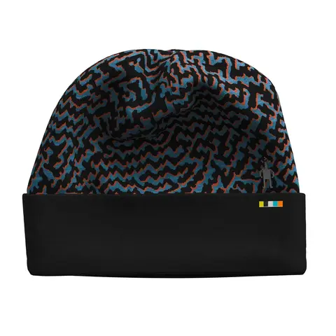 OUTLET】サーマルメリノ リバーシブルカフドビーニー (ブラックレトロ