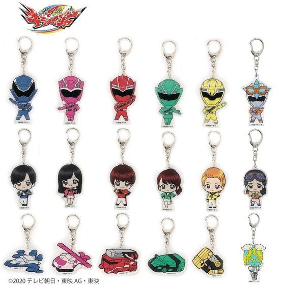 魔進戦隊キラメイジャ』デフォルメ アクリルチャームにキラメイ