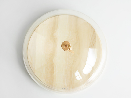 LSA】IVALO ガラスドーム 320mm/ガラス製/木/ケーキドーム/レザー