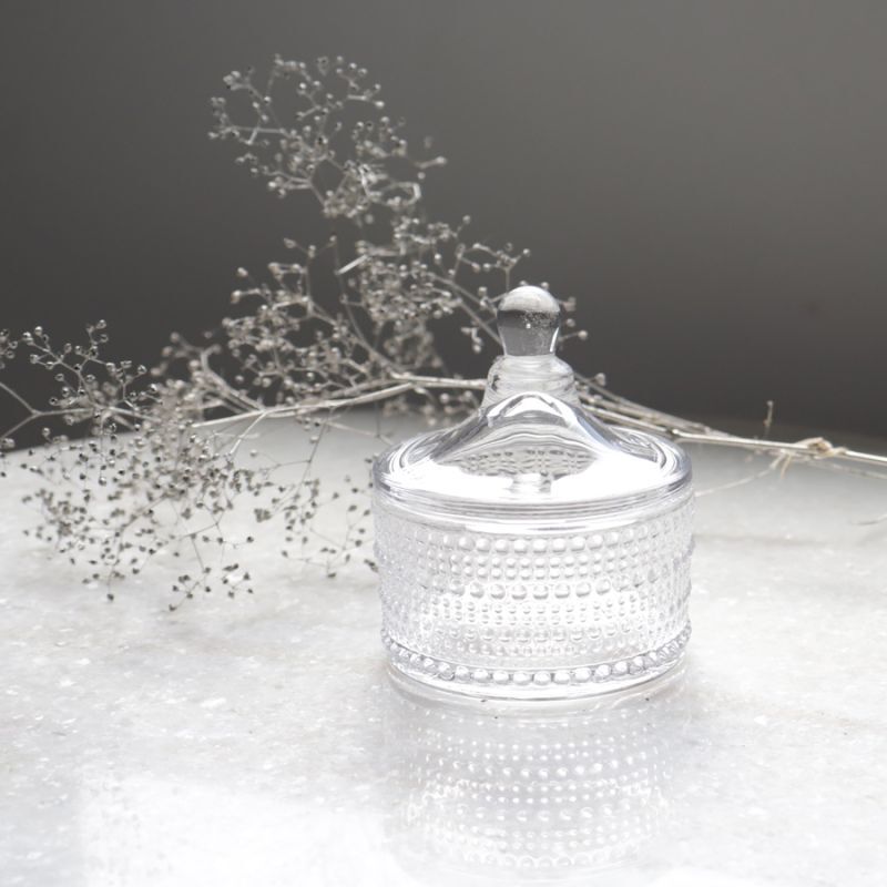 BOB CRAFT】ボンボニエール ドット H95mm Bonbonni?re クリア ガラス