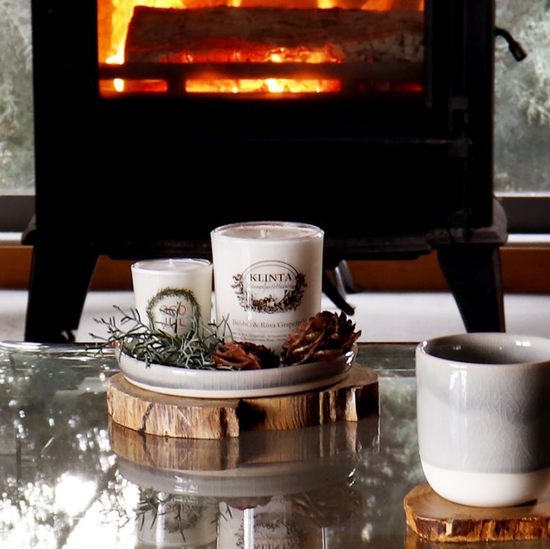 オレンジブロッサム＆ラベンダー 45h キャンドル クリンタ ろうそく