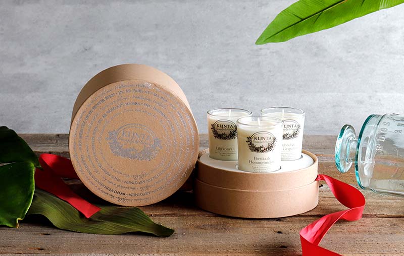 ギフト箱 キャンドル クリンタ/ろうそく/フレグランスキャンドル