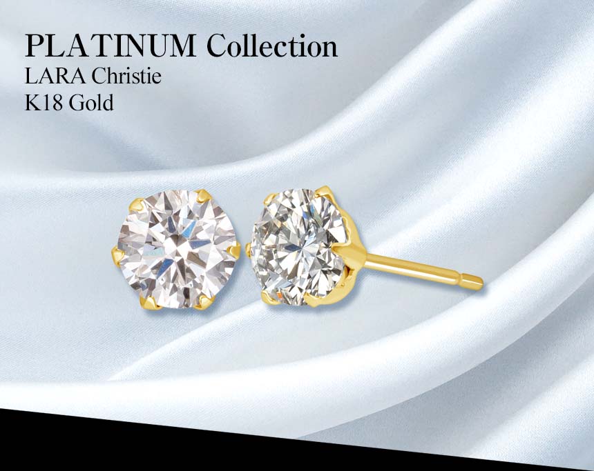 ピアス 両耳 ダイヤモンド 計 1.0ct（片耳 0.5ct）一粒 スタッド K18