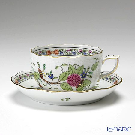 ヘレンド HEREND インドの華 多彩色 カップ＆ソーサー ＆プレート トリオ