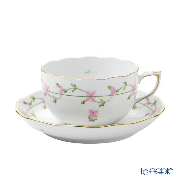 ヘレンド (HEREND) ピンクガーランド PBGP ティーカップ＆ソーサー