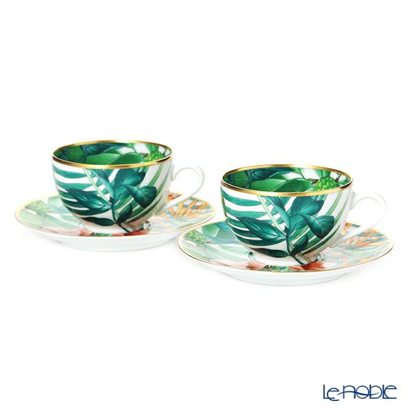 エルメス（HERMES）パシフォリア ティーカップ＆ソーサー 200ml ペア