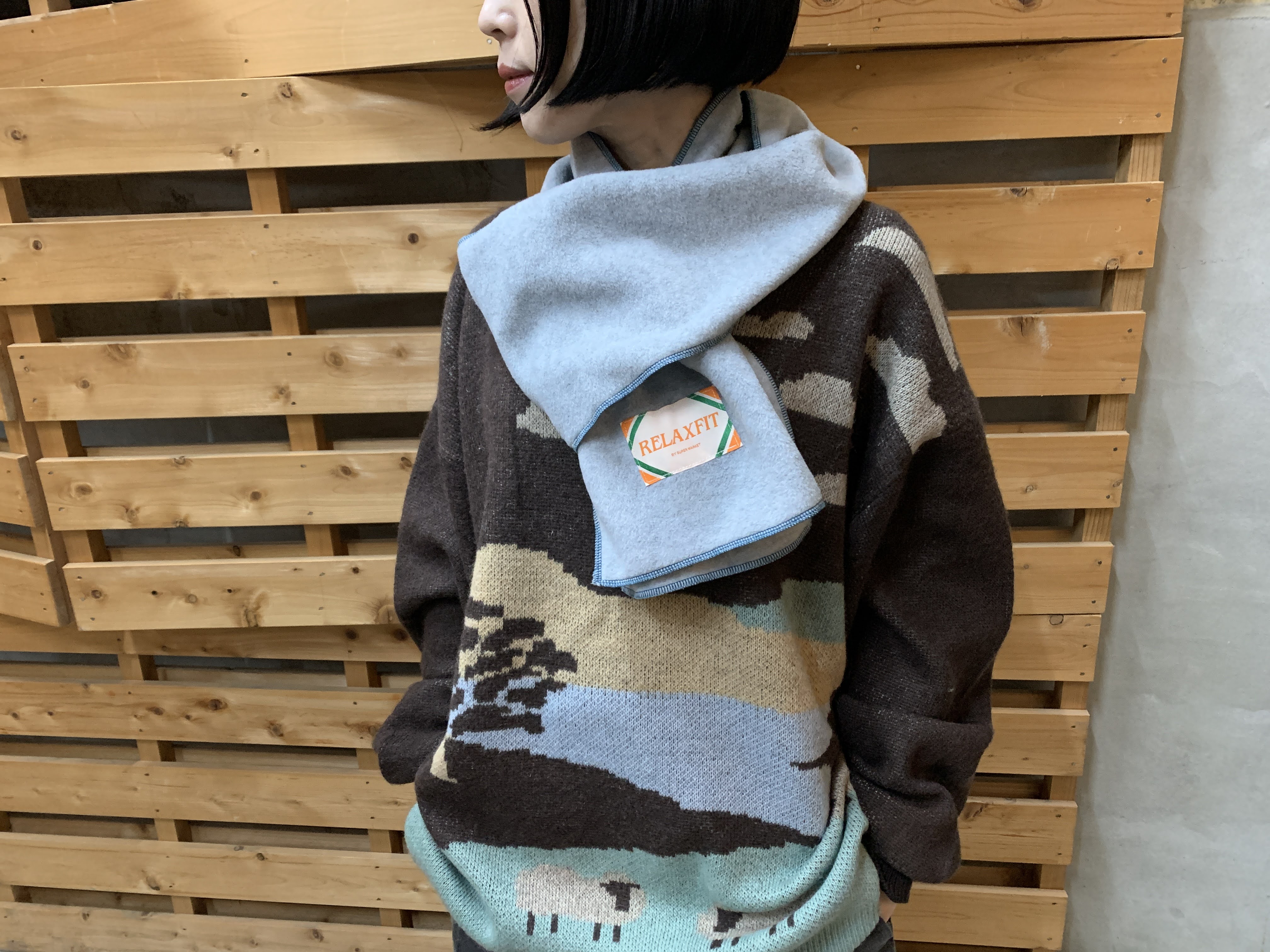 RELAX FIT -リラックスフィット-fleece muffler 香川県高松市の