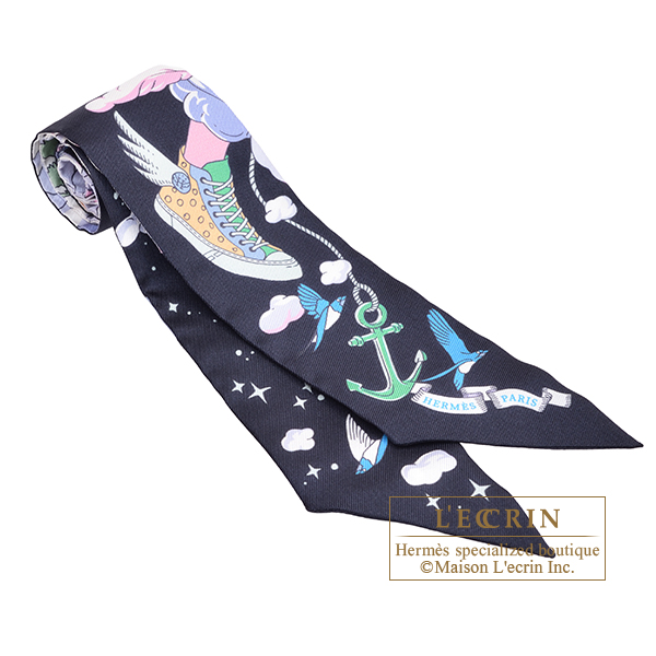 HERMES エルメス ツイロン ツイリー バオバブキャット （2本） HERMES