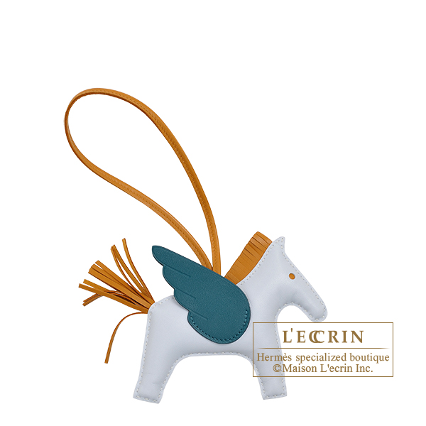 エルメス ロデオチャームペガサスMM ブルーブリュム/セサミ/ヴェール