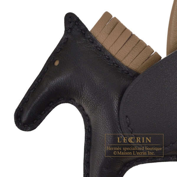 エルメス ロデオチャームペガサスPM ブラック/エトゥープ アニョーミロ