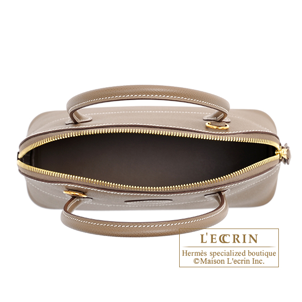 エルメス ボリード27 エトゥープ ヴォーエプソン ゴールド金具