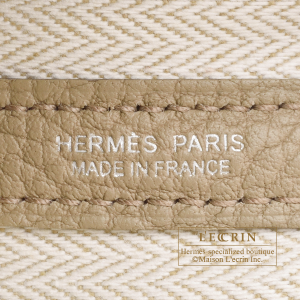 エルメス ガーデンパーティ30/TPM ベージュマルファ ネゴンダ シルバー