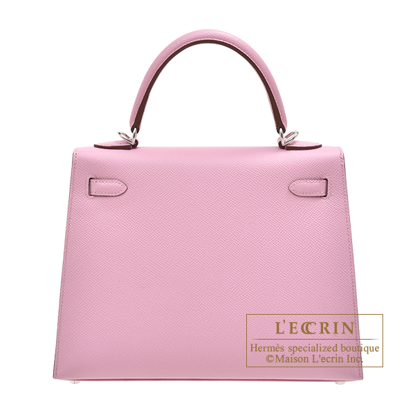 エルメス ケリー25/外縫い モーヴシルベストル ヴォーエプソン