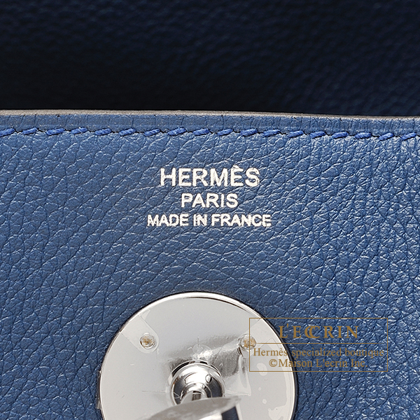 エルメス リンディ26 ブルーアガット エバーカラー シルバー金具
