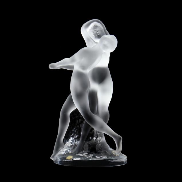 Lalique, Deux Danseuses Crystal Sculpture (Lot 1267 - Modern Art