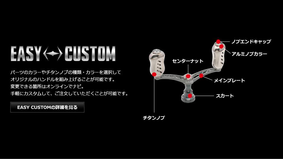 WING 80（ウイング 80）｜スピニングリール｜カスタムリールハンドル
