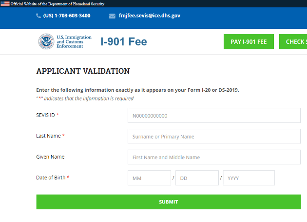 アメリカ学生ビザSEVIS費の支払方法 | 留学スクエア