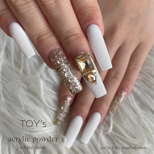 ネイルアート用品(筆など) EZFlow A Polymer Truly White Powder 453g