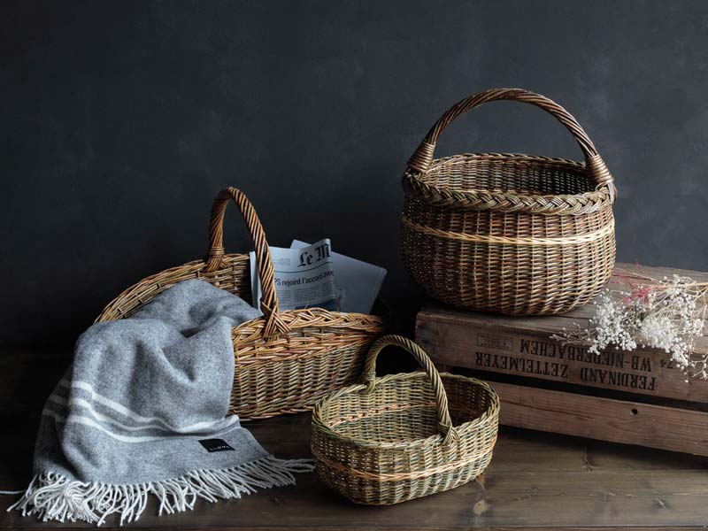 ラトビア ブレッドバスケットカゴアミドリ ラトビア ブレッド