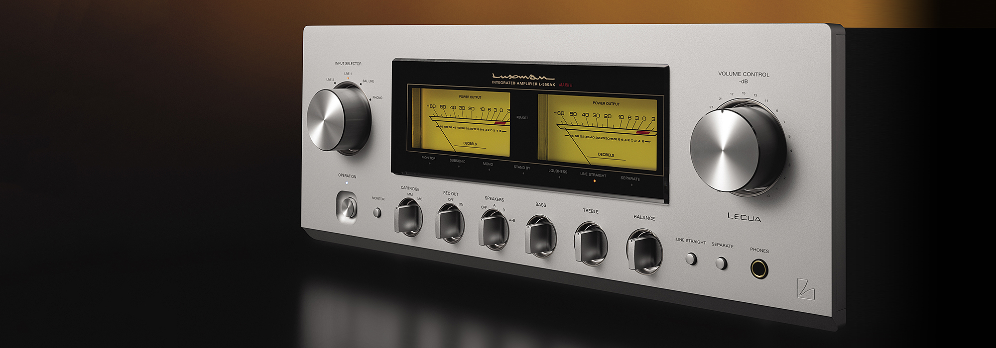 L-550AXII | INTEGRATED AMPLIFIERS | PRODUCTS | LUXMAN | Seeking