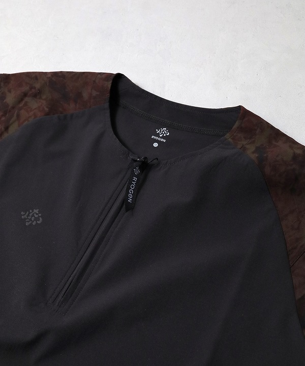 リョウゲン/RYOGEN DEAD LEAF RAGLAN HALFZIP SHIRT（全2色