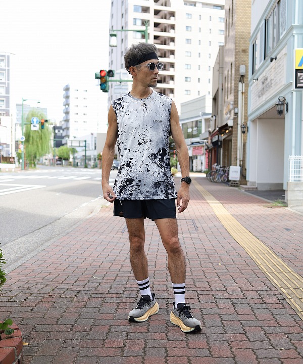 アンドモス/&MOSS SOFT DRY MESH NO SLEEVE T-SHIRT (全2色)[トップス