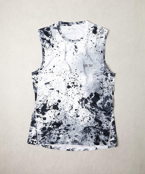 アンドモス/&MOSS SOFT DRY MESH NO SLEEVE T-SHIRT (全2色)[トップス