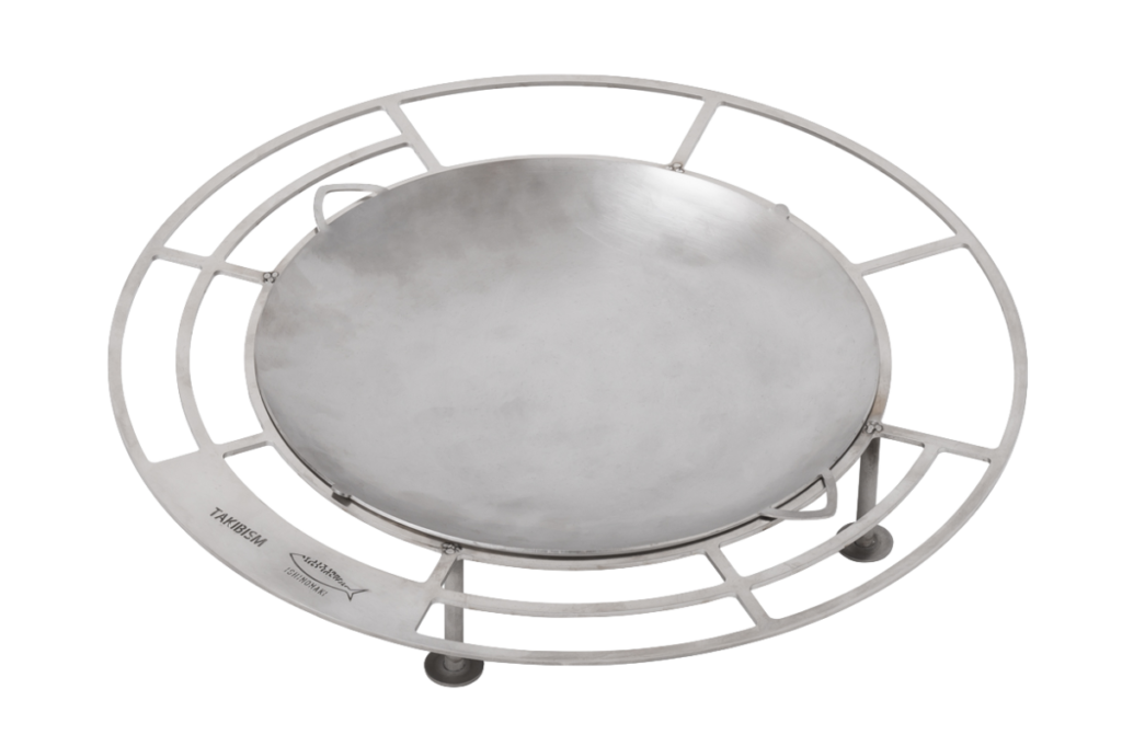 M2159-157-120】 焚き火台 直径35cm チワン柄 五徳付き M2159-157-120