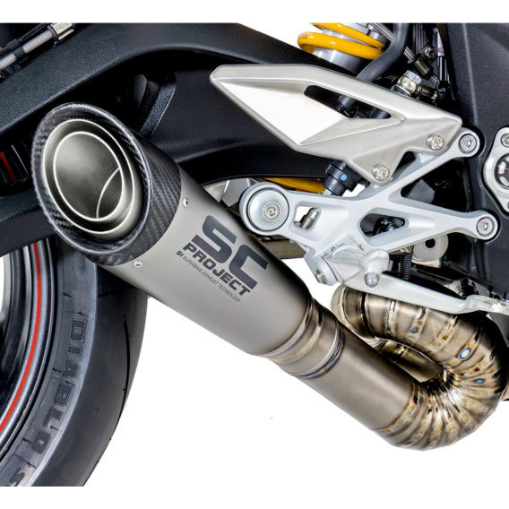 トライアンフSCプロジェクト コニック スリップオンSTREET TRIPLE Motovation USA > EXHAUST & PERFORMANCE > Triumph Street Triple RS