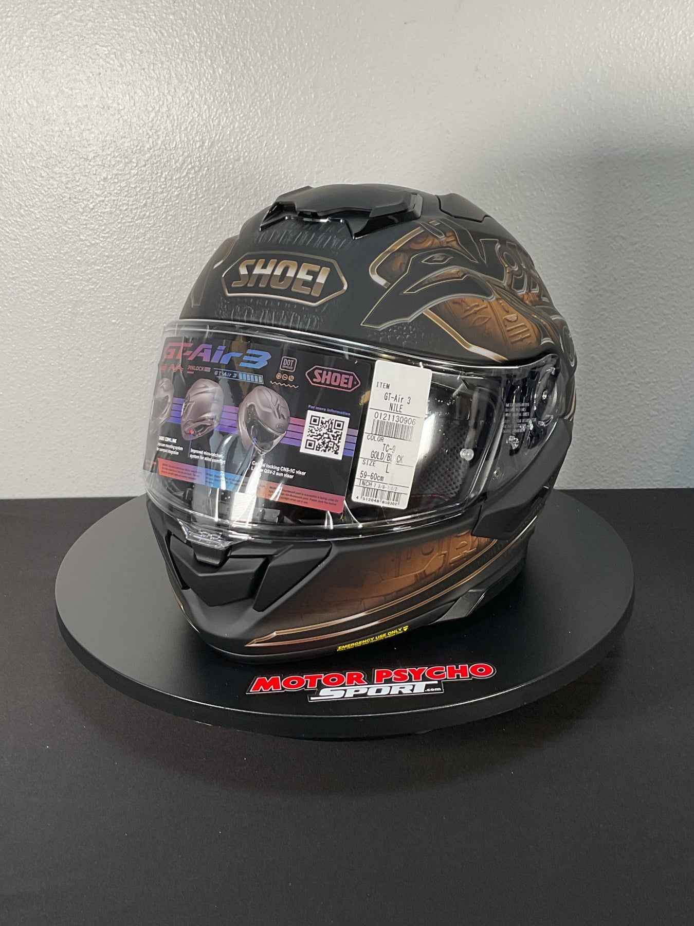 Shoei GT-Air 3 Nile Helmet - TC-9 Black/Copper - Size L - USED