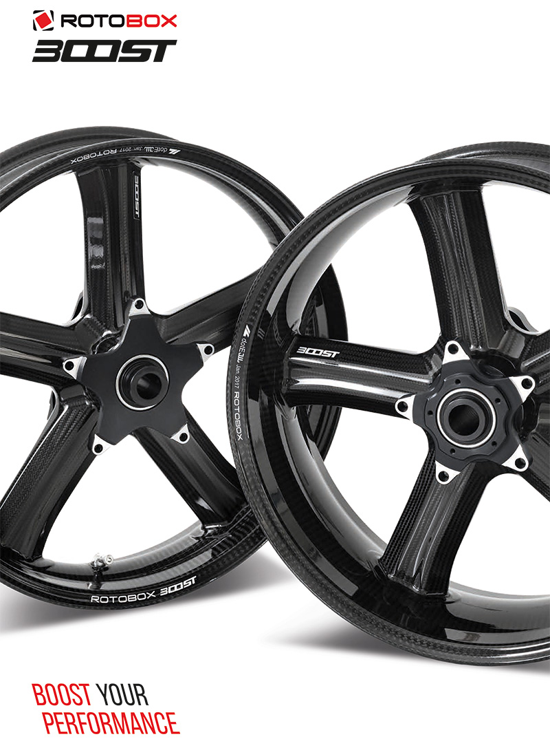 ROTOBOX BOOST (Kawasaki H2 /H2R /SX用) カーボンホイールセット
