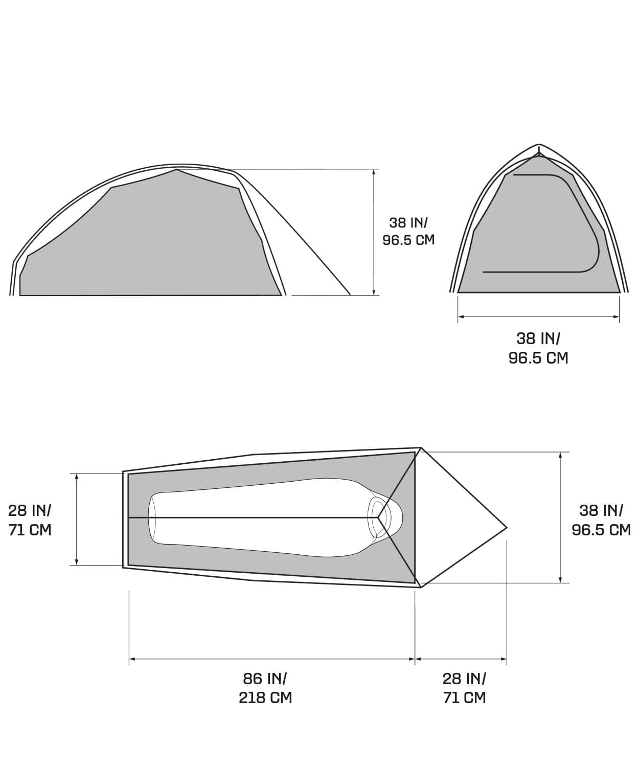 ニンバスUL 1テント(O/S Grey Ice)│マウンテンハードウェア(Mountain