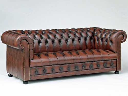 総革チェスターフィールドソファ びょう打ちソファ ボタン留めソファ 3