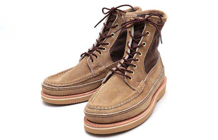 サファリ タン ララミー スウェード ホワイトポロン（SAFARI TAN