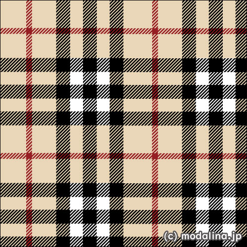 バーバリー・チェック（ノバ・チェック）とは。意味や特徴をイラスト