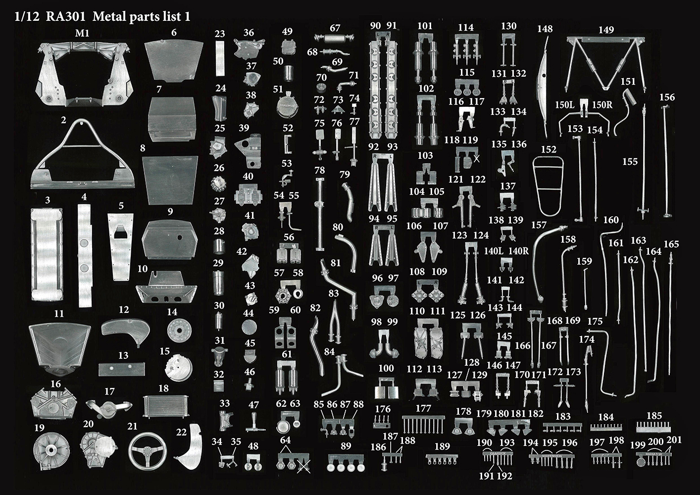 1/12scale Fulldetail Kit : HONDA RA301